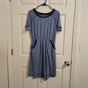 Patagonia Girls Fleury Blue T-Shirt Dress Size XXL 16-18